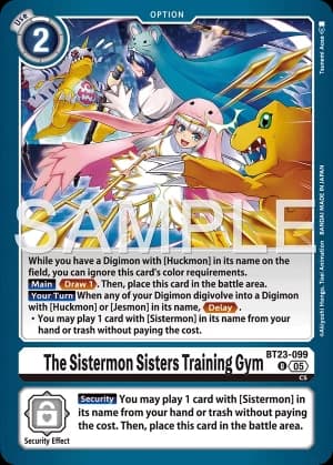 The Sistermon Sisters Training Gym (Foil)