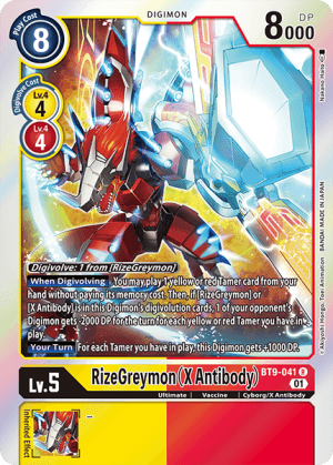 RizeGreymon (X Antibody) (Foil)