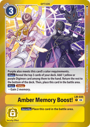 Amber Memory Boost! (Foil)
