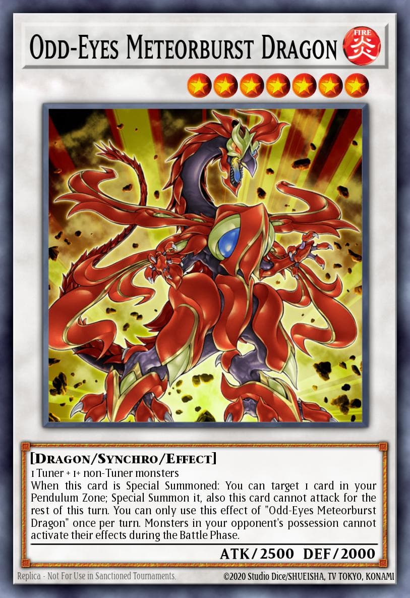Odd-Eyes Meteorburst Dragon (Unlimited)